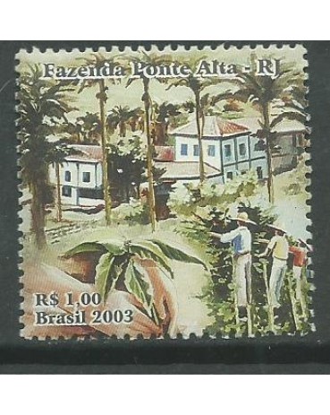 C2511   FAZENDAS DE CAFÉ - PONTE ALTA , DO BLOCO 130 - 2003 - 10.594 Mint